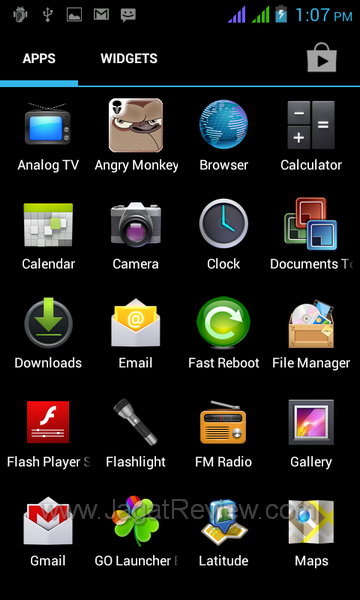 Axioo PicoPad 5 App Drawer