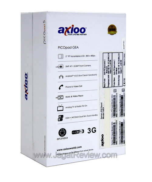 Axioo PicoPad 5 - Kemasan Belakang Axioo PicoPad 5 Kemasan Belakang