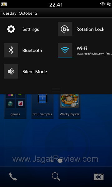 Blackberry 10 - Drop Down Menu Blackberry 10 Drop Down Menu