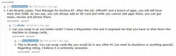 Statement surface team