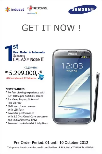promosi note II erafone