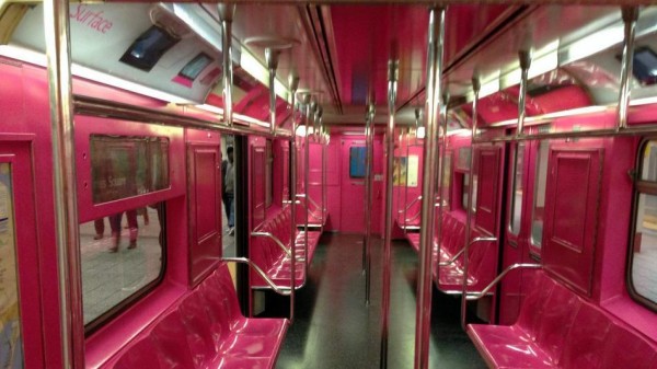 Microsoft Surface Pink Subway Ad