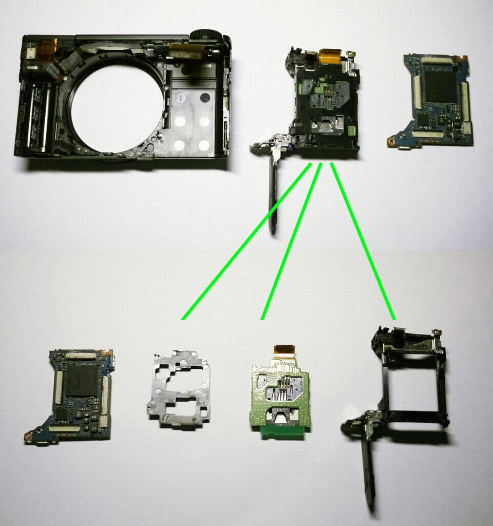 Melihat Isi Jeroan Kamera Saku High-End SONY RX100 1 RX 100 Part 2
