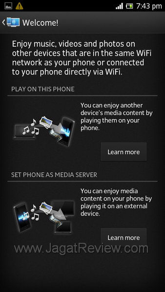 Sony Xperia SL Connected Device