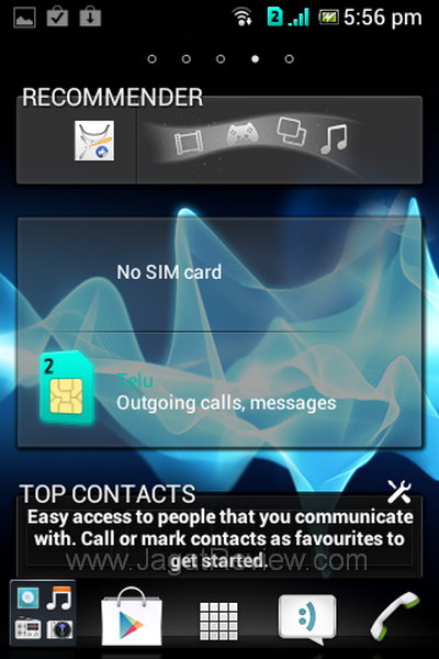 Sony Xperia Tipo Dual - Homescreen 4 Sony Xperia Tipo Dual Homescreen 4