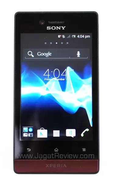 sony xperia miro smartphone front