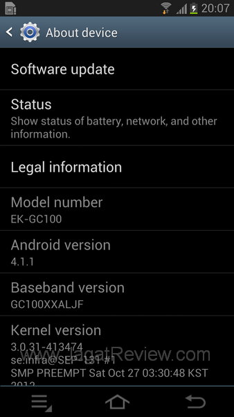 Samsung Galaxy Camera About