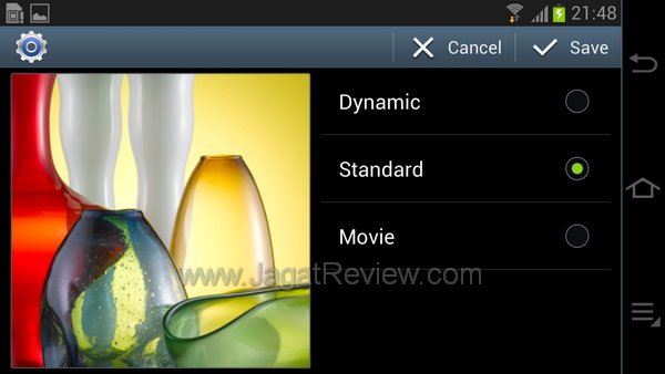 Samsung Galaxy Camera Screen