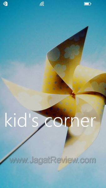 HTC Windows Phone 8x Kids Corner Lock Screen