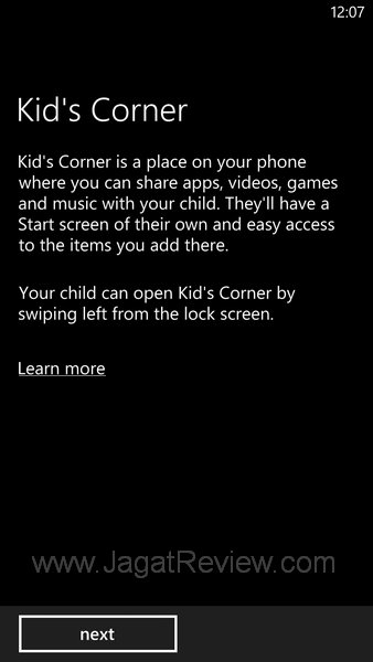 HTC Windows Phone 8x Kids Corner