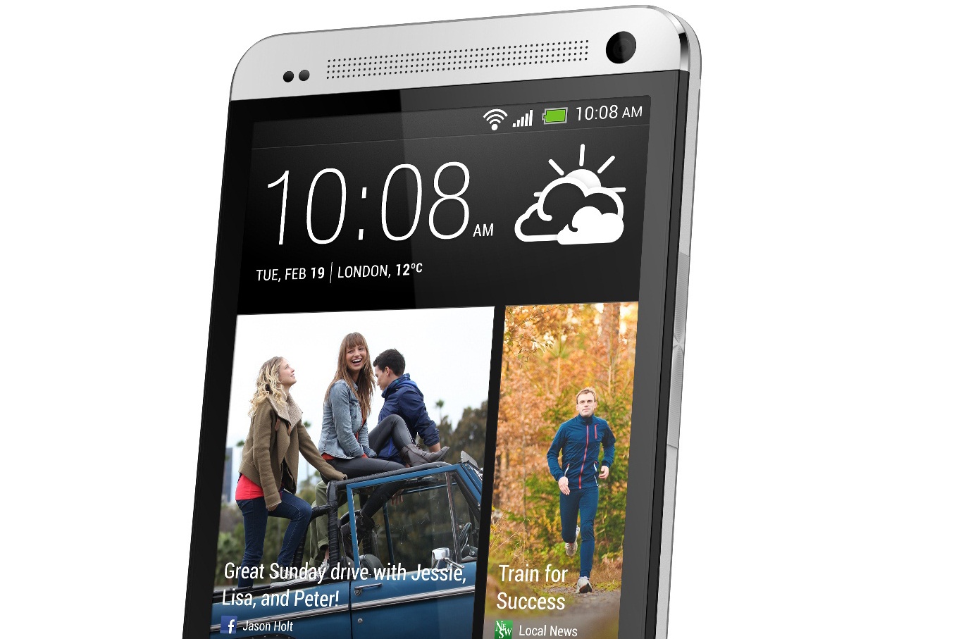HTC One Silver Feat