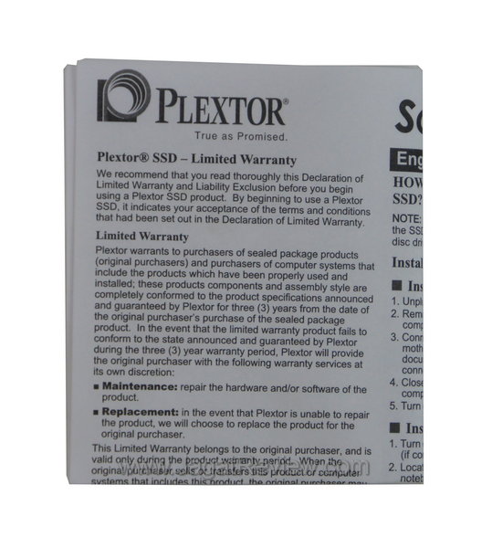 Plextor M5S - Dokumentasi Plextor M5S Dokumentasi
