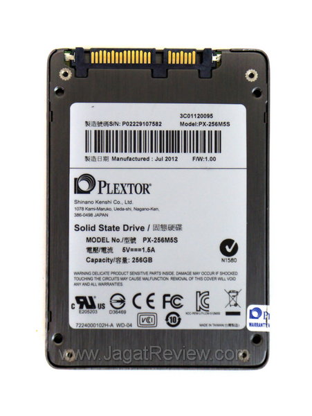 Plextor M5S - Tampak Belakang Plextor M5S Tampak Belakang