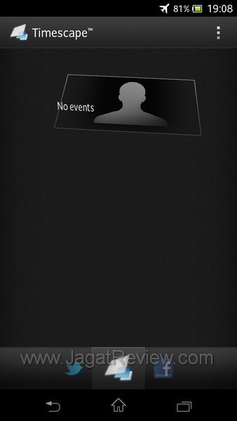 Sony Xperia V App Timescape