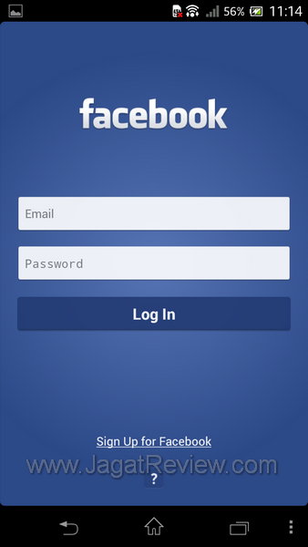 Sony XperiaTX App Facebook