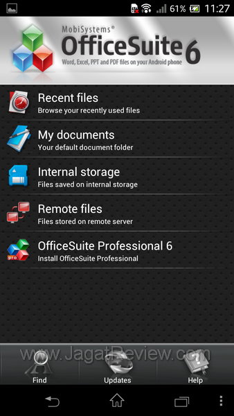 Sony XperiaTX App OfficeSuite 6