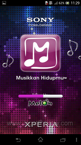 Sony XperiaTX Hidupkan Musikmu