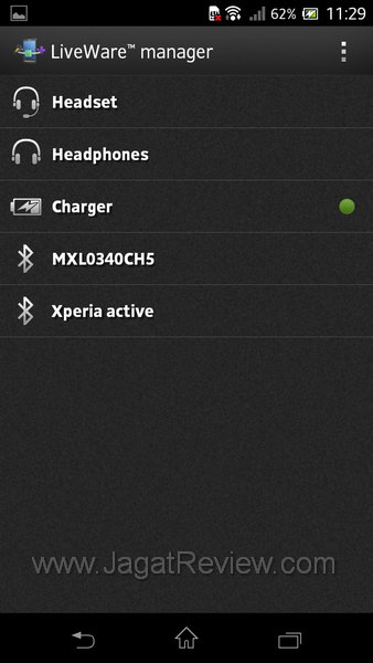 Sony XperiaTX LiveWare