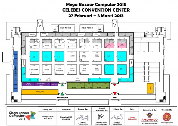 floorplan mega bazaar 2013 makassar