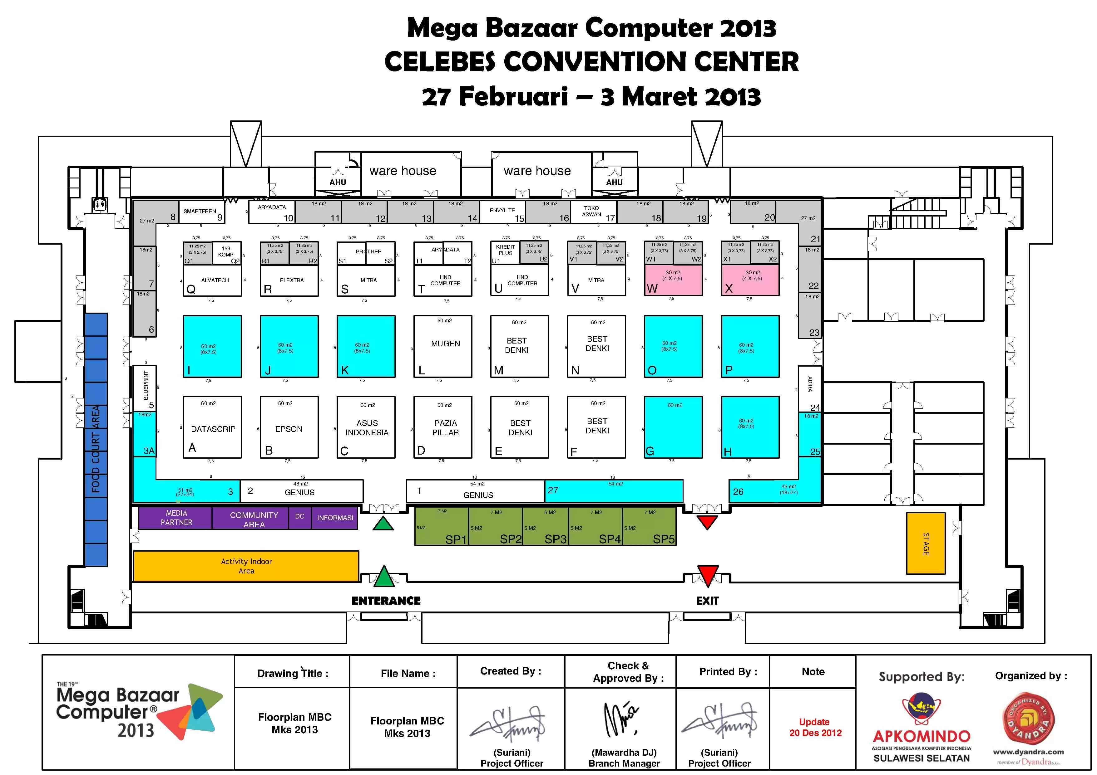 floorplan mega bazaar 2013 makassar