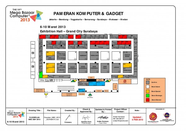 floorplan mega bazaar 2013 surabaya