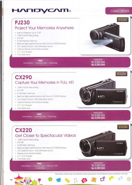 sony camcorder
