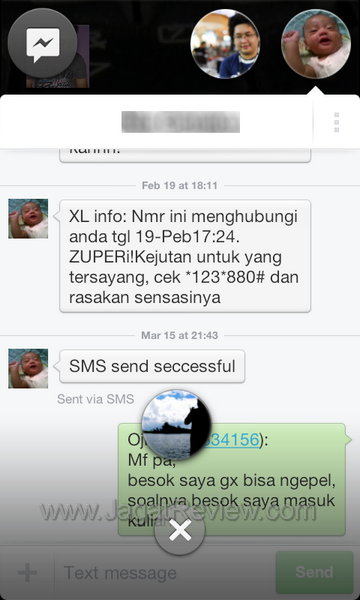 Facebook Home Close Messenger