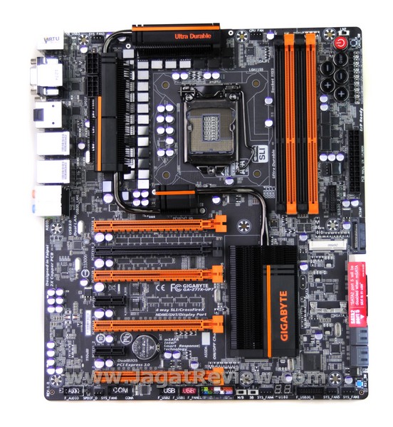 Gigabyte Z77X UP7 Board TopView