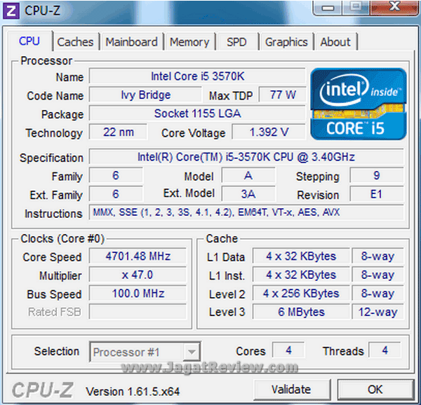 Gigabyte Z77X UP7 CPUZ OC