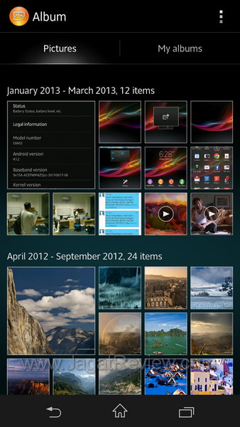 Sony Xperia Z Album