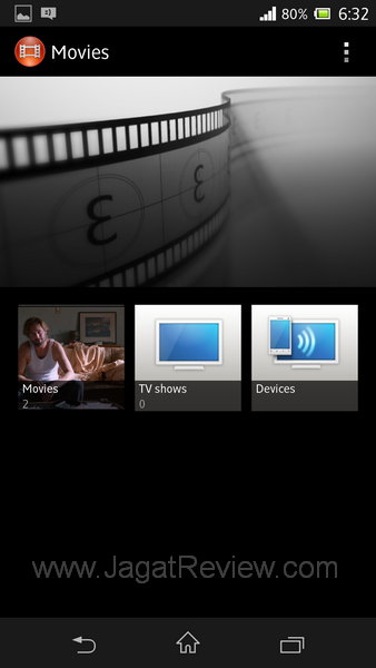 Sony Xperia Z Movie List