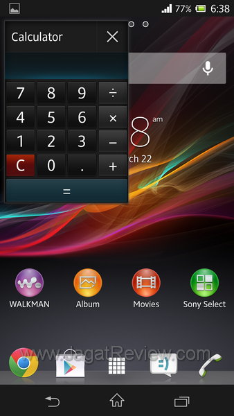 Sony Xperia Z Small App