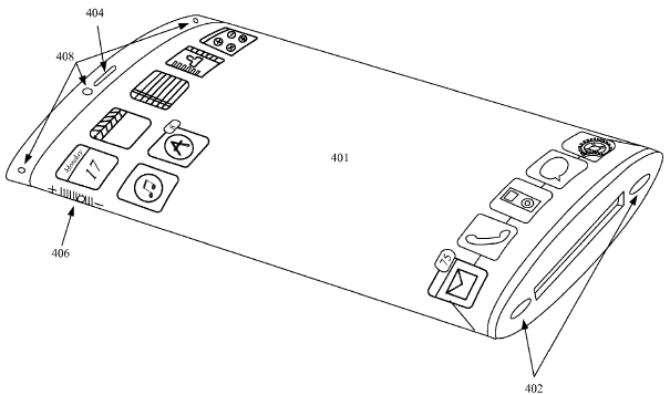 apple patent wraparound display