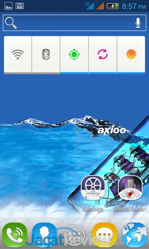 Review Axioo PicoPad 4: Smartphone Android Entry Level untuk Semua Pekerjaan 3 Axioo Picopad 4 - home screen kiri