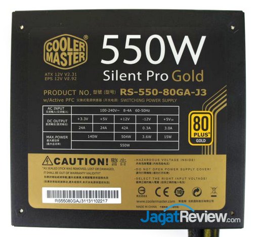 Unboxing Power Supply Cooler Master Silent Pro Gold 550W 13 DSC07114ss