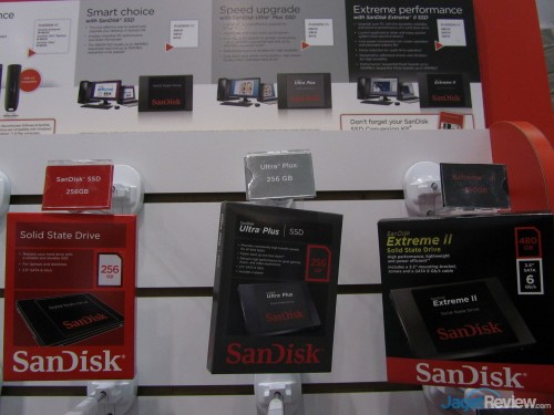 Computex 2013 Booth Raid: SanDisk 5 Terakhir, untuk SSD, SanDisk memiliki SanDisk SSD, SanDisk Ultra Plus, dan SanDisk Extreme II.
