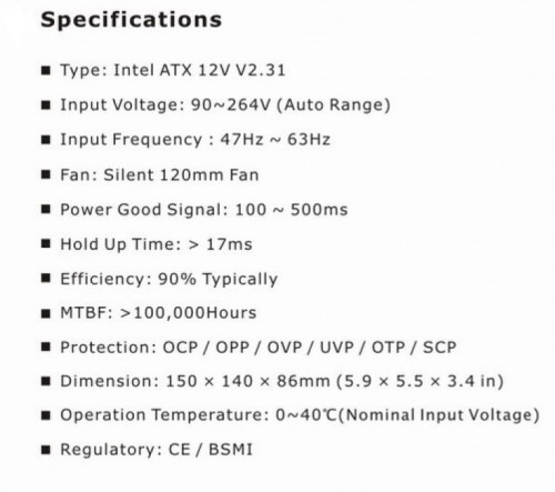 Unboxing Power Supply Cooler Master Silent Pro Gold 550W 2 Specs
