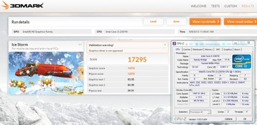 Preview Kinerja AMD APU 'Temash' A6-1450 2 3DMark Ice Storm dari Core i3-2367M dan Intel HD Graphics 3000