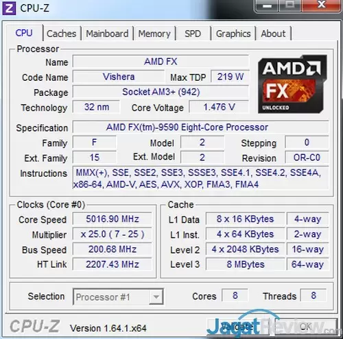 AMD FX 9590 cpu 5016