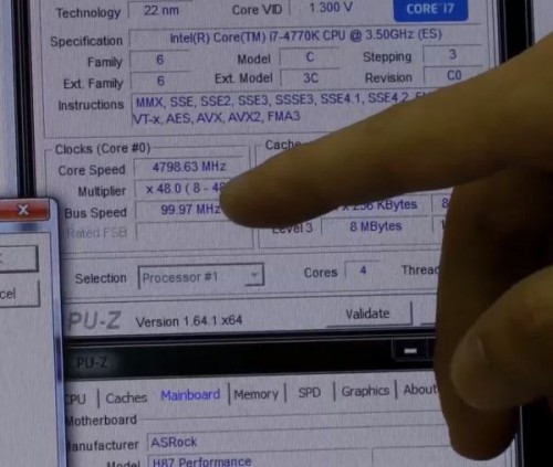 ASRock Non-Z OC, jalankan Core i7-4770K di 4.8ghz di H87