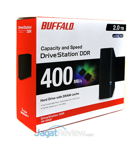 Review Buffalo DriveStation DDR 2 TB: Hard Disk Eksternal dengan Cache 4 Buffalo Drivestation DDR - Kemasan