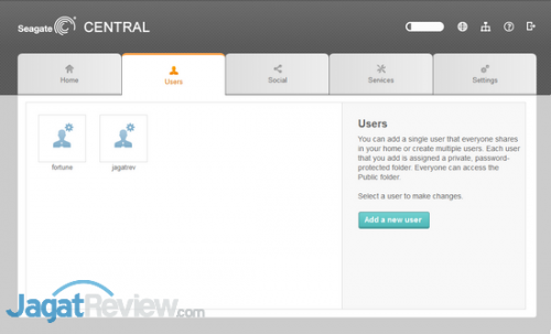 User Management untuk menambah user dan membuat folder penyimpanan data khusus untuk user-user yang ada.