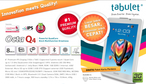 Tabulet Octa Q4 image+specs