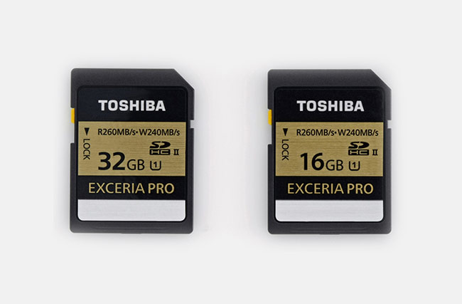 Toshiba Exceria Pro SDHC card