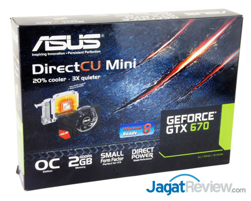 Review ASUS GeForce GTX 670 DirectCU Mini: Kepler Kelas Atas Bertubuh Mini 3 asus gtx 670 directcu mini front box