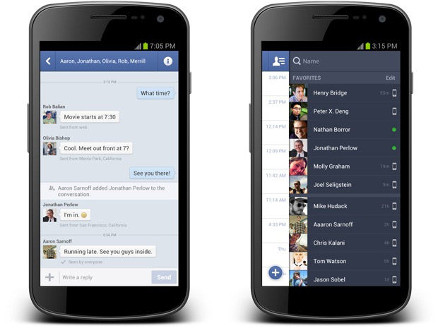facebook messenger android sept 2012