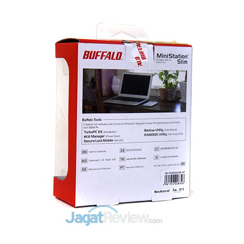 Buffalo UltraSlim - Kemasan belakang