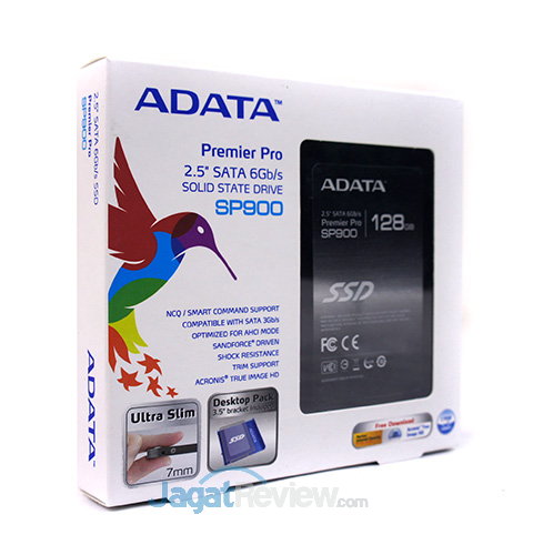 Tes Perbandingan SSD 120 GB - 128 GB: Mana yang Terbaik? 7 Tes Perbandingan SSD - Kemasan Adata SP900