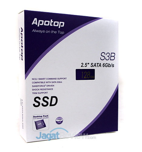 Tes Perbandingan SSD 120 GB - 128 GB: Mana yang Terbaik? 1 Tes Perbandingan SSD - Kemasan Apotop