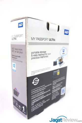 WD MY PASSPORT ULTRA 1TB - Kemasan Belakang